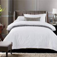 Polyester Soft Brushed Microfiber Fabric bed sheet linens 4pcs Per Set 90gsm Bedsheets Bedding Set thumbnail image