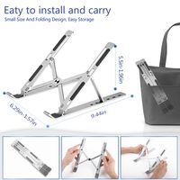Portable Laptop Stand with 6 Angles Adjustable Laptop Computer Stand Aluminum Ergonomic Laptops Elev thumbnail image