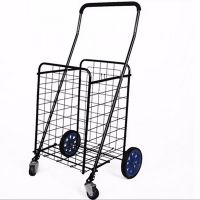Portable Folding Luggage Trolley /Shopping Carts/ four big wheel folding wire shopping cart thumbnail image