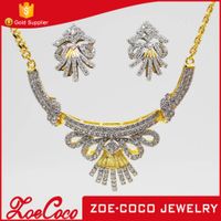 Fashion new arrival cooper alloy 24k gold plated jewelry set thumbnail image