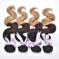 Beauty And Sexy Three Color Body Wave Sew In Human Hair Weave Ombre Hair Extensions thumbnail image