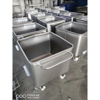 Stainless Steel Dump Buggy Meat Ttolly with wheels Custom made 400bl 600bl 200L 300L thumbnail image