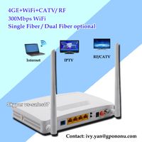 High performance 4GE GPON CATV ONT with 300M Wifi And RF function thumbnail image