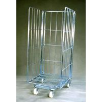 Logistics warehouse storage foldable metal wire mesh roll cage thumbnail image