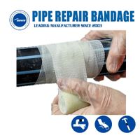Fast Pipe Repairing Armor Wrap Pipe Repair Tape Fiberglass Water-Activated thumbnail image