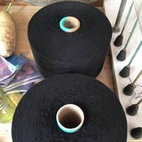 Ne 10/1 Black Weaving Yarn Color Dyed TC Cotton Polyester Blended Yarn Open End Yarn thumbnail image