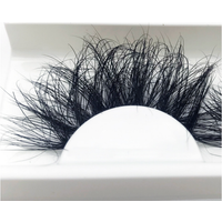 2021 flatness fried eyelashes wholesale in stock big size private label 25 mm thick fascinating eyes thumbnail image
