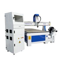 3D Router CNC 4 Axis 1325 Wood Carving Machinery With Rotary Axis For Furniture Legs thumbnail image
