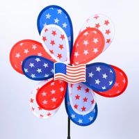 USA Independence Day National Flag Windmill Outdoor Decorationfor Yard Windmil thumbnail image