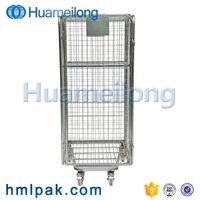 Warehouse collapsible logistic detachable wholesale industrial steel transport roll cage thumbnail image