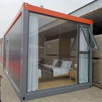 Steel Prefab Prefabricated House Building Contain Hotel Flat Pack House thumbnail image