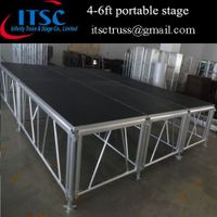 4-6ft high adjustable portable stage thumbnail image