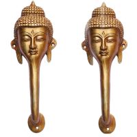 Buddha Face Antique Door Handle of Brass made Exporter by Aligarh thumbnail image