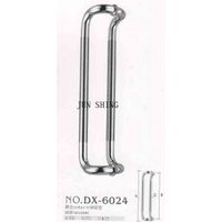 Stainless steel glass door pull double curved handle middle section sandblast dx-6024 thumbnail image