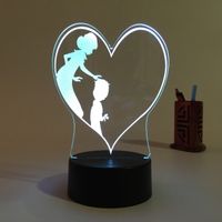 Amazing Customized Color Changing Lucky Unicorn Design lamp 3D Visual LED Night Light thumbnail image