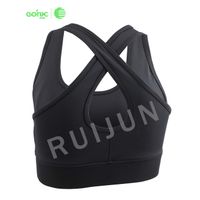 Custom logo eco-friendly soft breathable stretchy workout bra high supportive tight fit yoga bra top thumbnail image