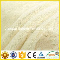 China Alibaba Jiangsu 7-40mm 100% polyester Knitted Minky PV plush fabric/Blanket Fabric/Toy Fabric thumbnail image