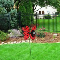 Colorful polyester flower ground decorative windmill thumbnail image