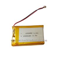 Rechargeable lithium polymer battery 103450 3.7V 1800mAh lipo batteries thumbnail image