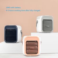 Mini Portable Air Cooler Air Conditioner 7 Colors LED USB Personal Space Cooler Fan Air Cooling Fan thumbnail image