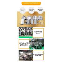 Tiantai 400L 4HL brewhouse steam heating commercial brewery system thumbnail image