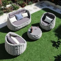 Outdoor rattan sofa Courtyard villa balcony furniture combination open air sun room waterproof thumbnail image