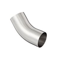 Sanitary Stainless Steel Polished 45° Weld Elbow with Tangent B2KS thumbnail image