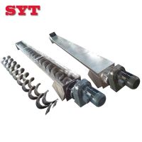 Stainless steel shaftless screw conveyor with screw blade for particle thumbnail image