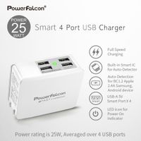 PowerFalcon 25W Smart 4-port USB charger/Foldable thumbnail image