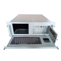 6u rackmount computer chassis industrial workstation with 12.1 inch lcd keyboard touchpad thumbnail image