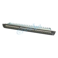 RoHS Compliant Cat.6A Shielded Modular Patch Panel 24Port with back bar thumbnail image