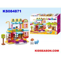 KIDSEASON 81pcs ABS material yummy restaurant building blocks toys thumbnail image