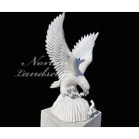 Marble eagle sculpture thumbnail image
