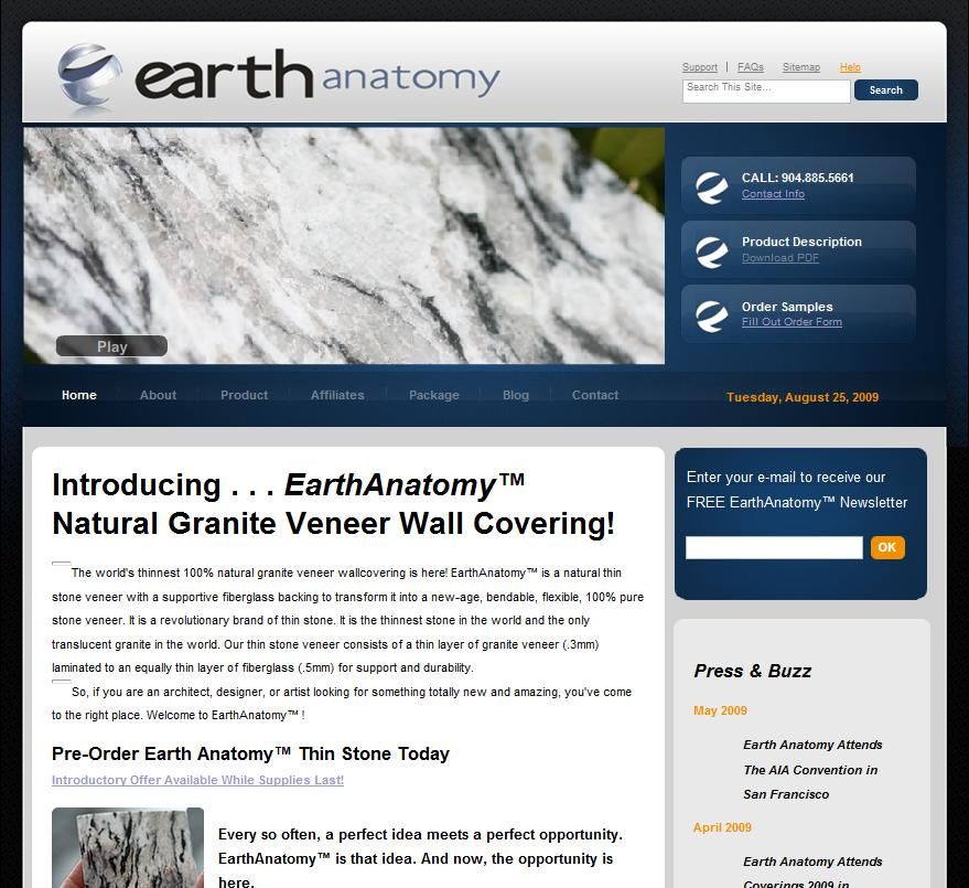 Grizzly Partners, LLC Home Of EARTH ANATOMY ULTRA THIN GRANITE logo